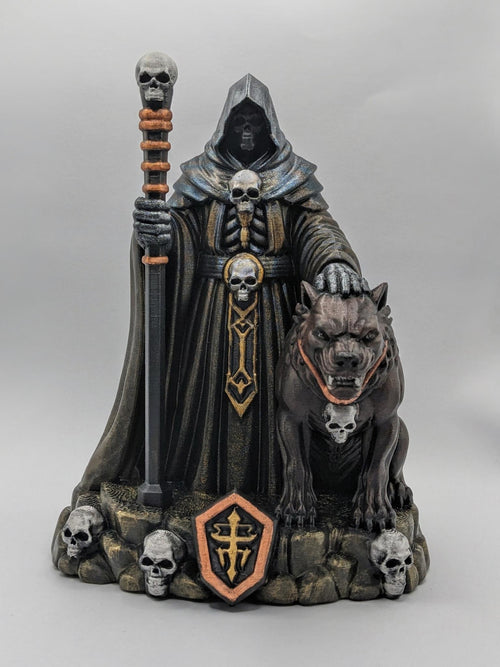 Bone Warden and Hellhound, hand-finished by Tonya Taylor, front detail
