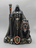 Bone Warden and Hellhound, hand-finished by Tonya Taylor, front view