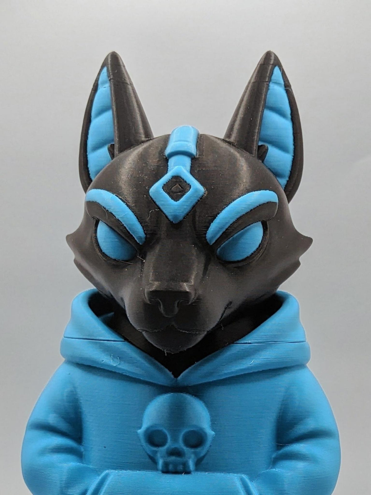 Cyber Anubis – Streetwear Guardian, front detail
