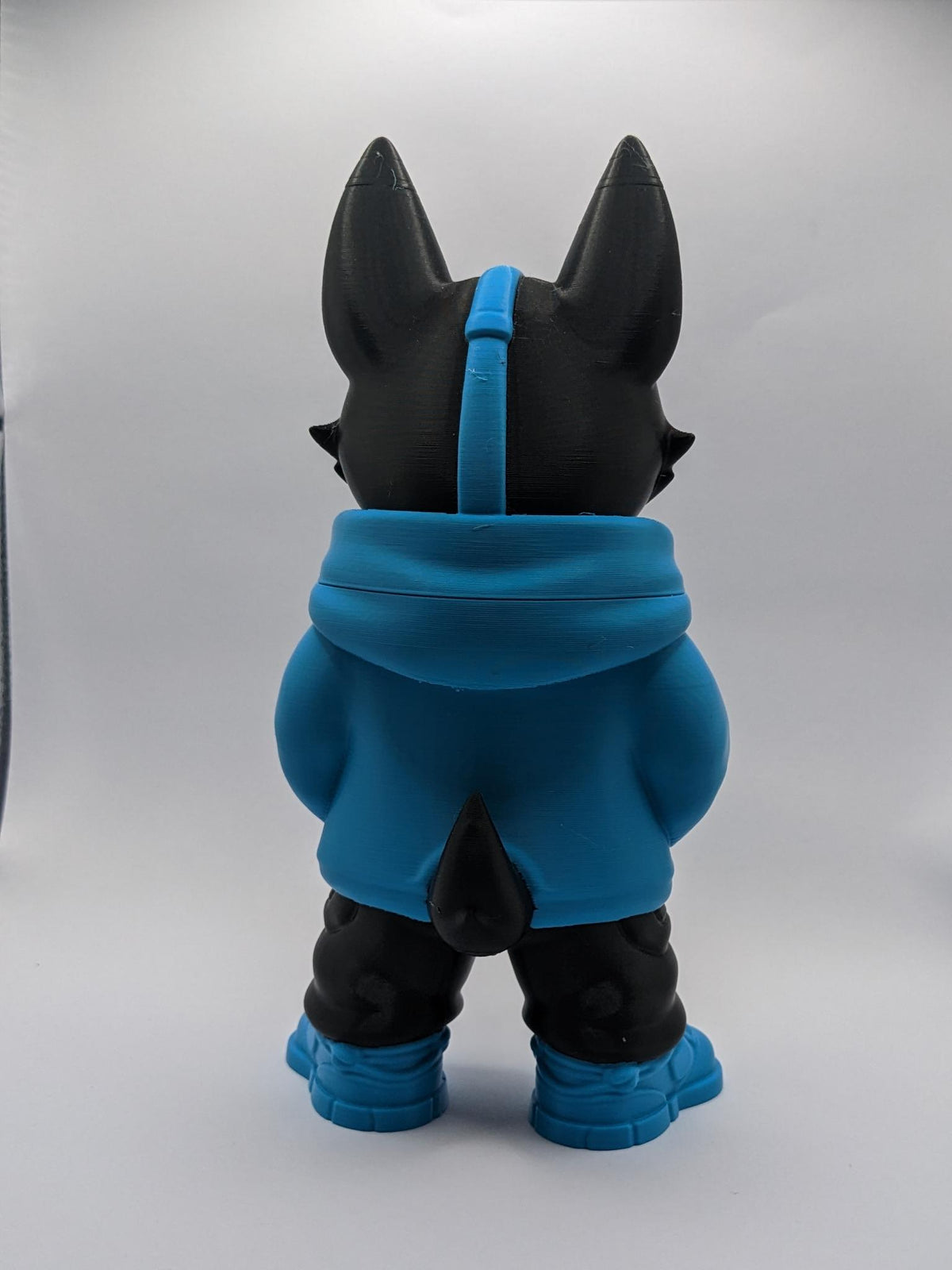 Cyber Anubis – Streetwear Guardian, back view