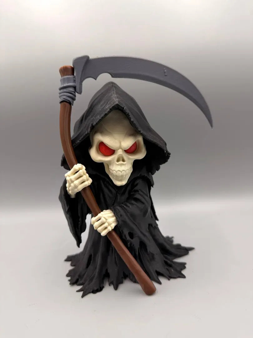 Grim Reaper 3D printed sculpture, front view