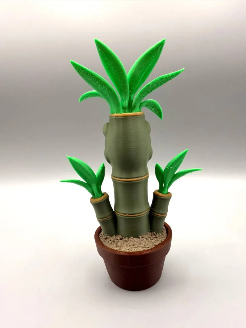 Grumpy Bamboo sculpture, back view