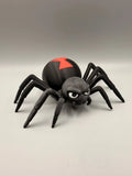 Grumpy Black Widow 3D printed sculpture, front view