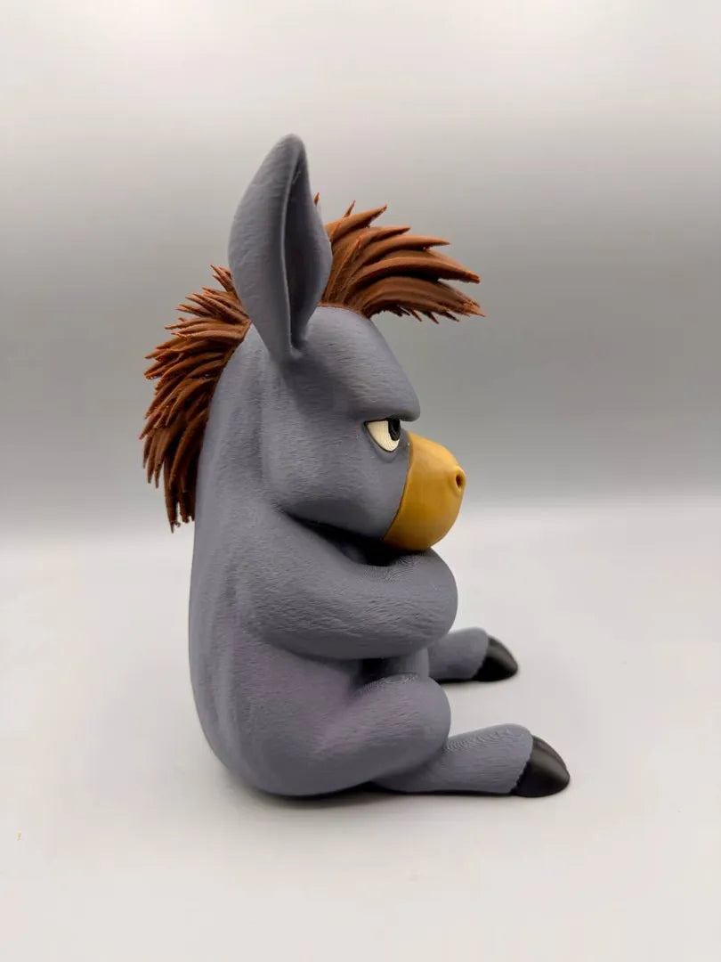 Grumpy Donkey sculpture, side view