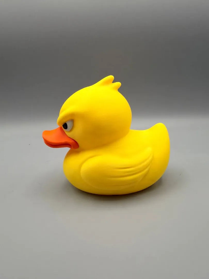 Grumpy Ducky 3D printed sculpture, front view