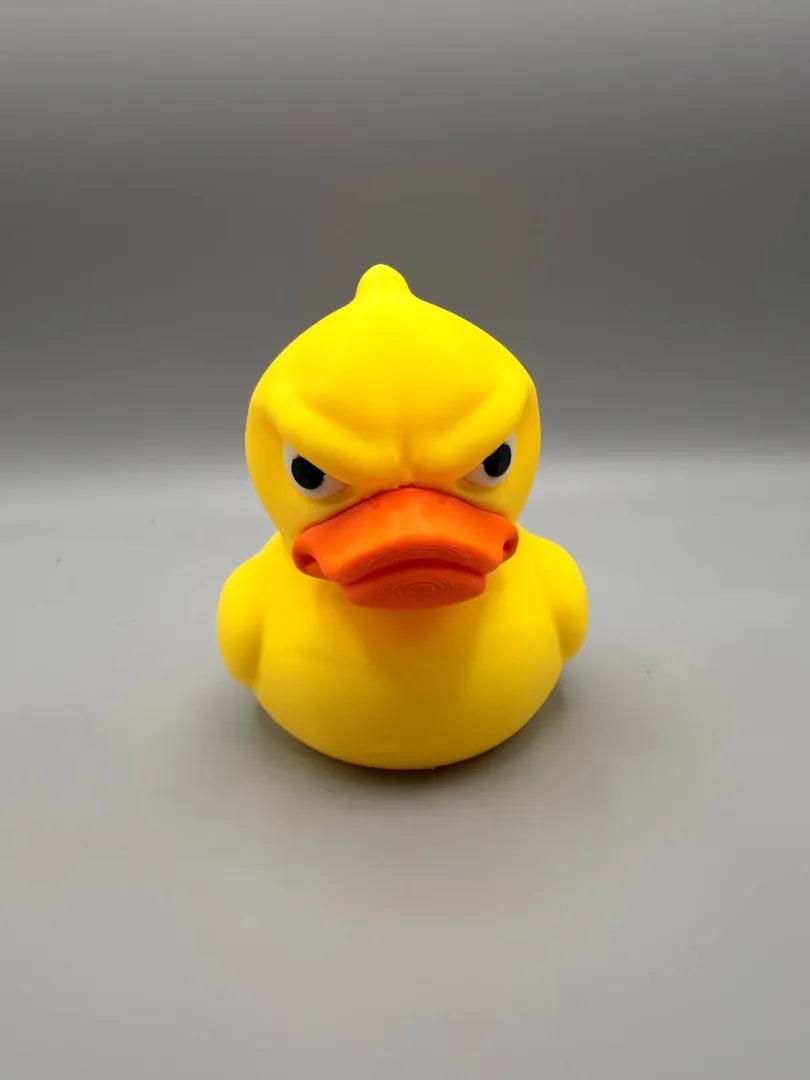 Grumpy Ducky sculpture, front view