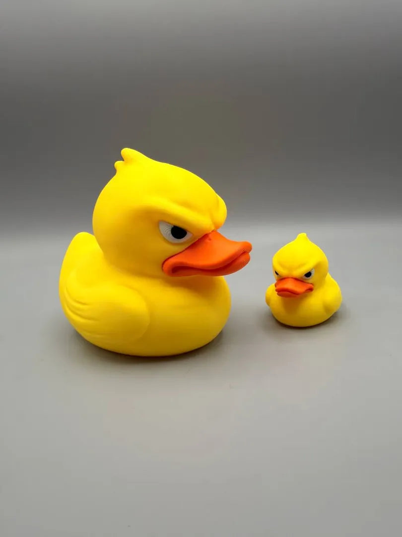 Grumpy Ducky shown alongside a companion print