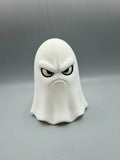 Grumpy Ghost 3D printed sculpture, front view