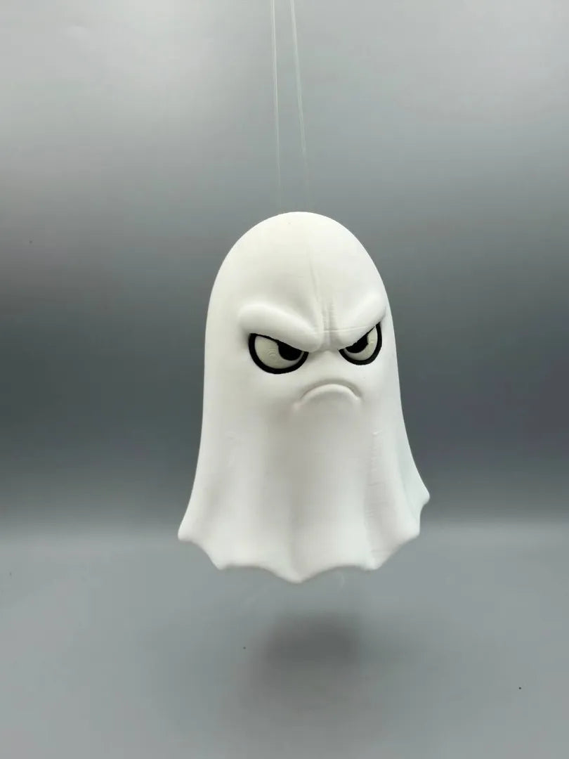 Grumpy Ghost sculpture, front view