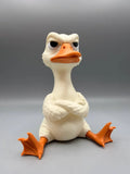 Grumpy Goose 3D printed sculpture, front view