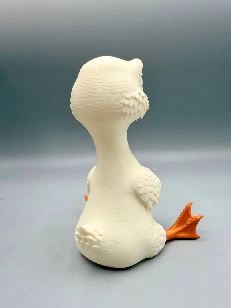 Grumpy Goose sculpture, back view