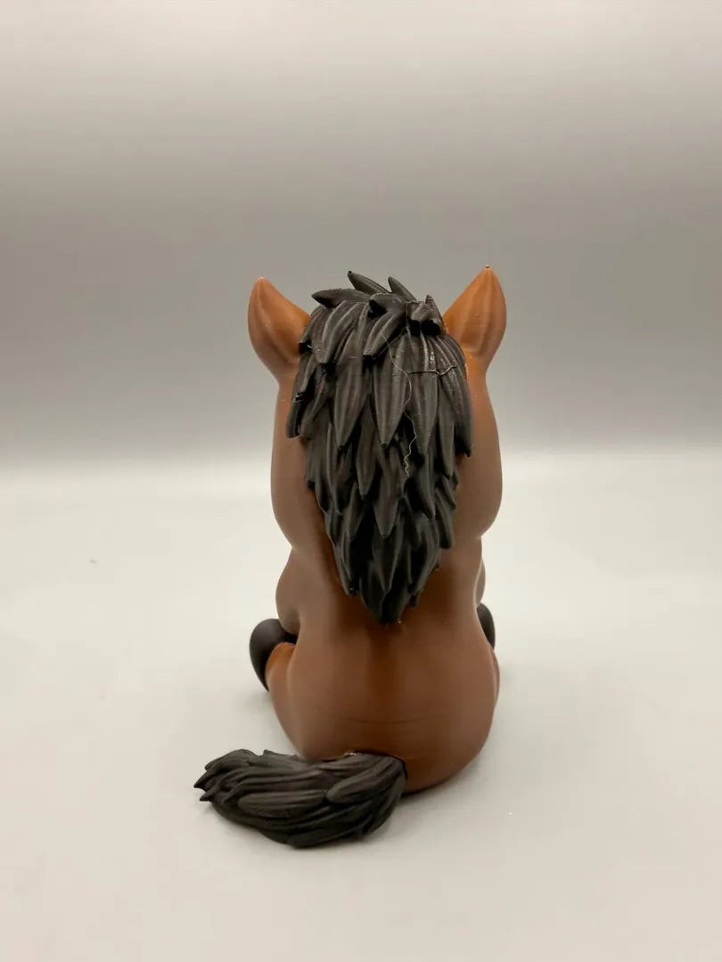 Grumpy Horse sculpture, back view