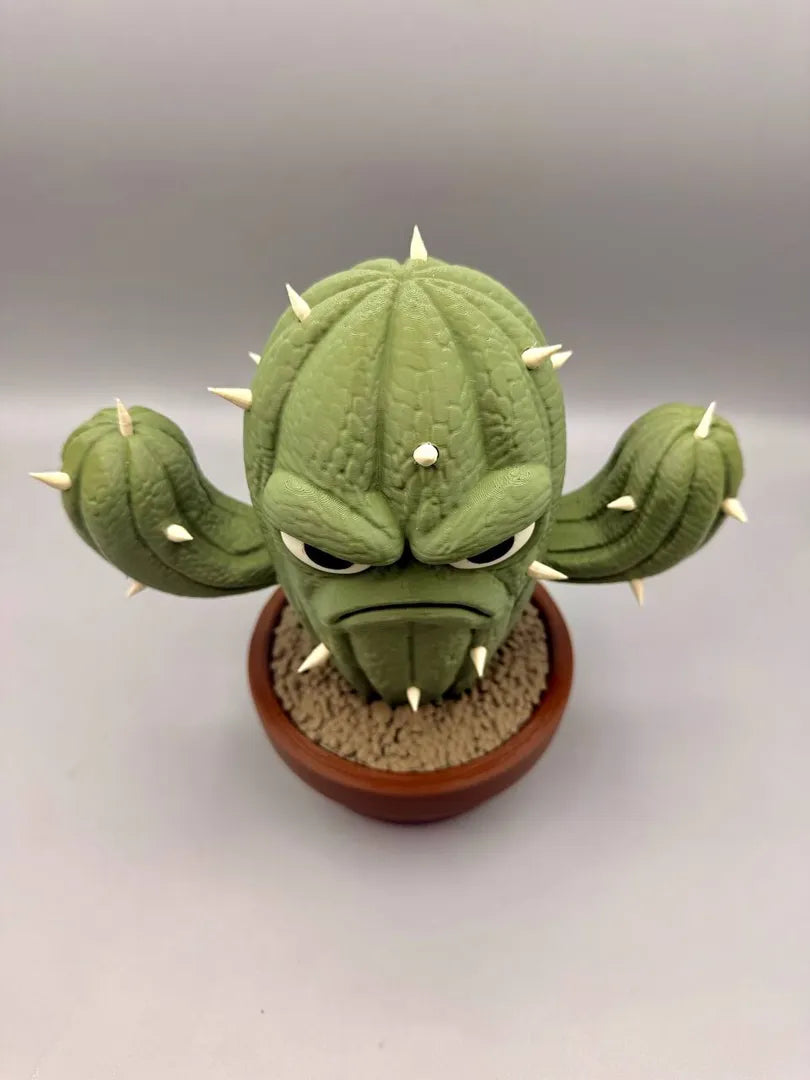 Grumpy Kaktus sculpture, top-down view