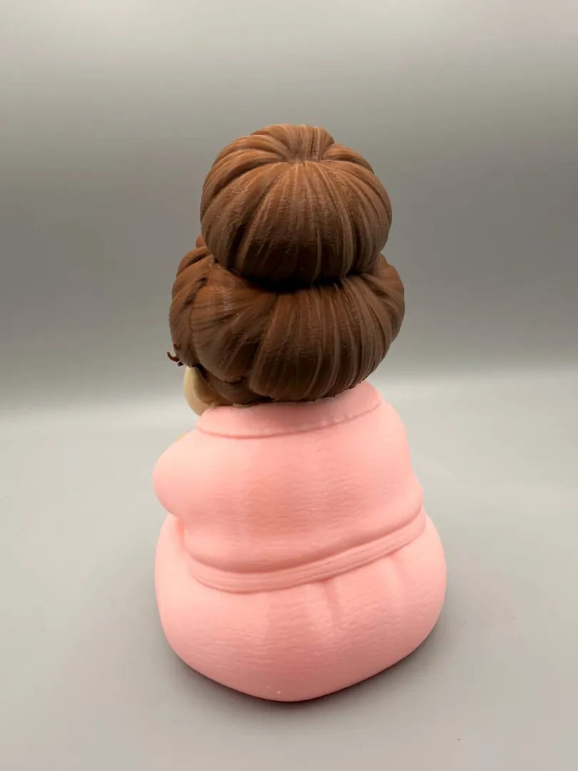Grumpy Mom sculpture, back view