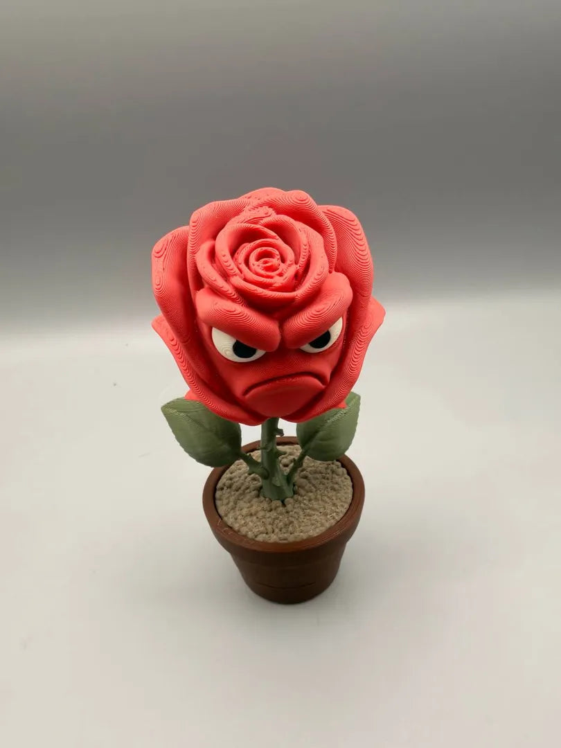 Grumpy Rose sculpture, back view