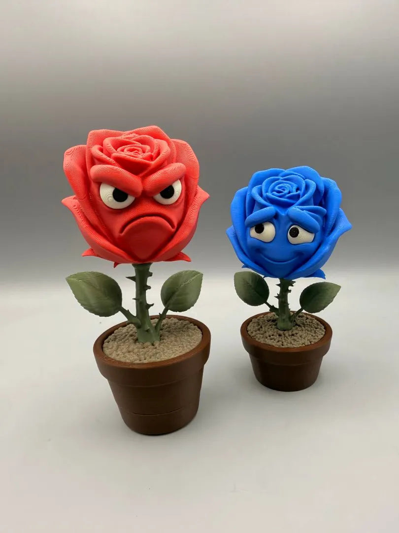Grumpy Rose shown in two colourways