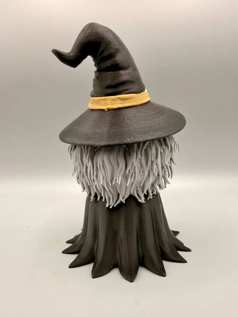 Grumpy Witch sculpture, back view