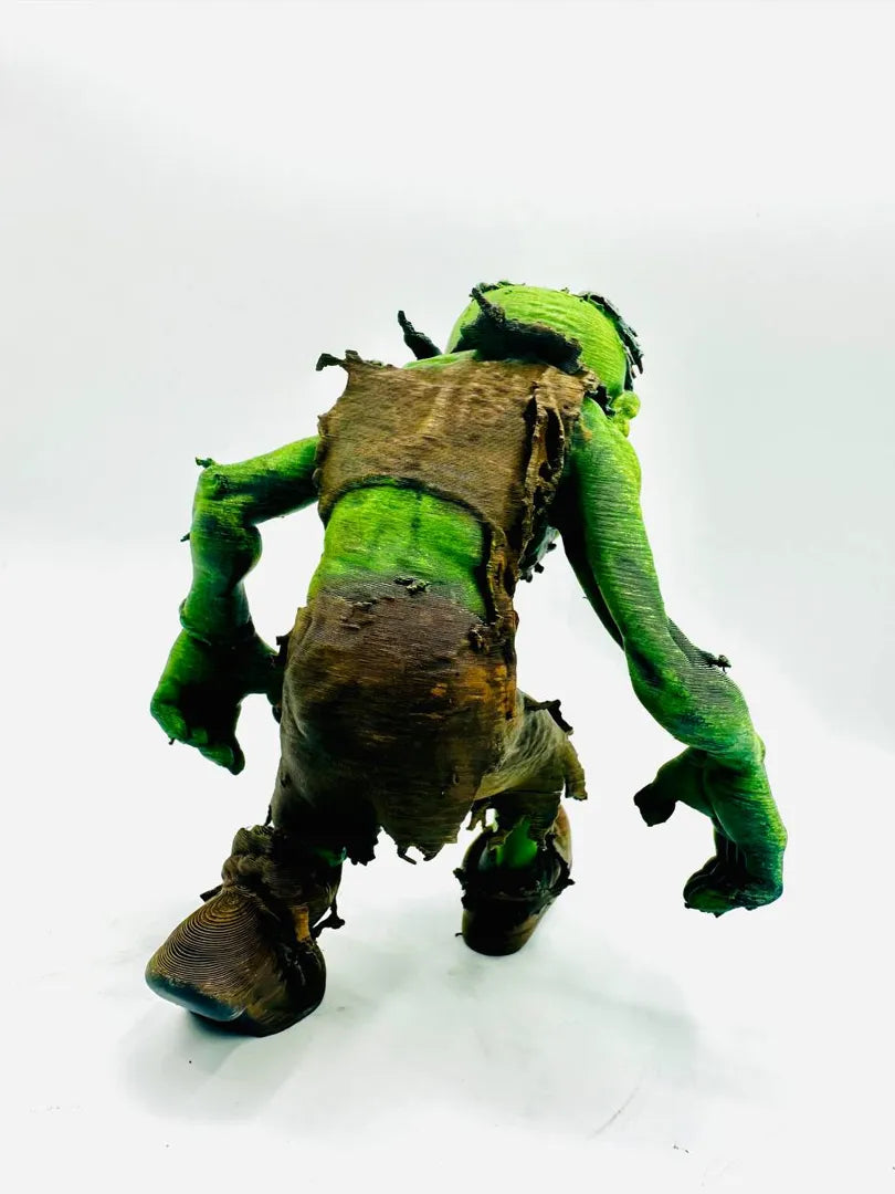 Grumpy Zombie sculpture, back view