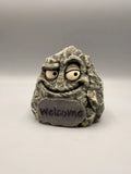 Happy Stone 3D printed welcome rock, front view