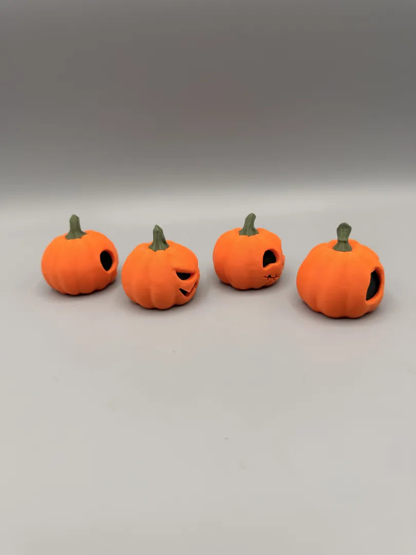 Little Pumpkins set of four, lined up