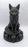 Necro Fox – Skull Relic Edition, black finish, front view