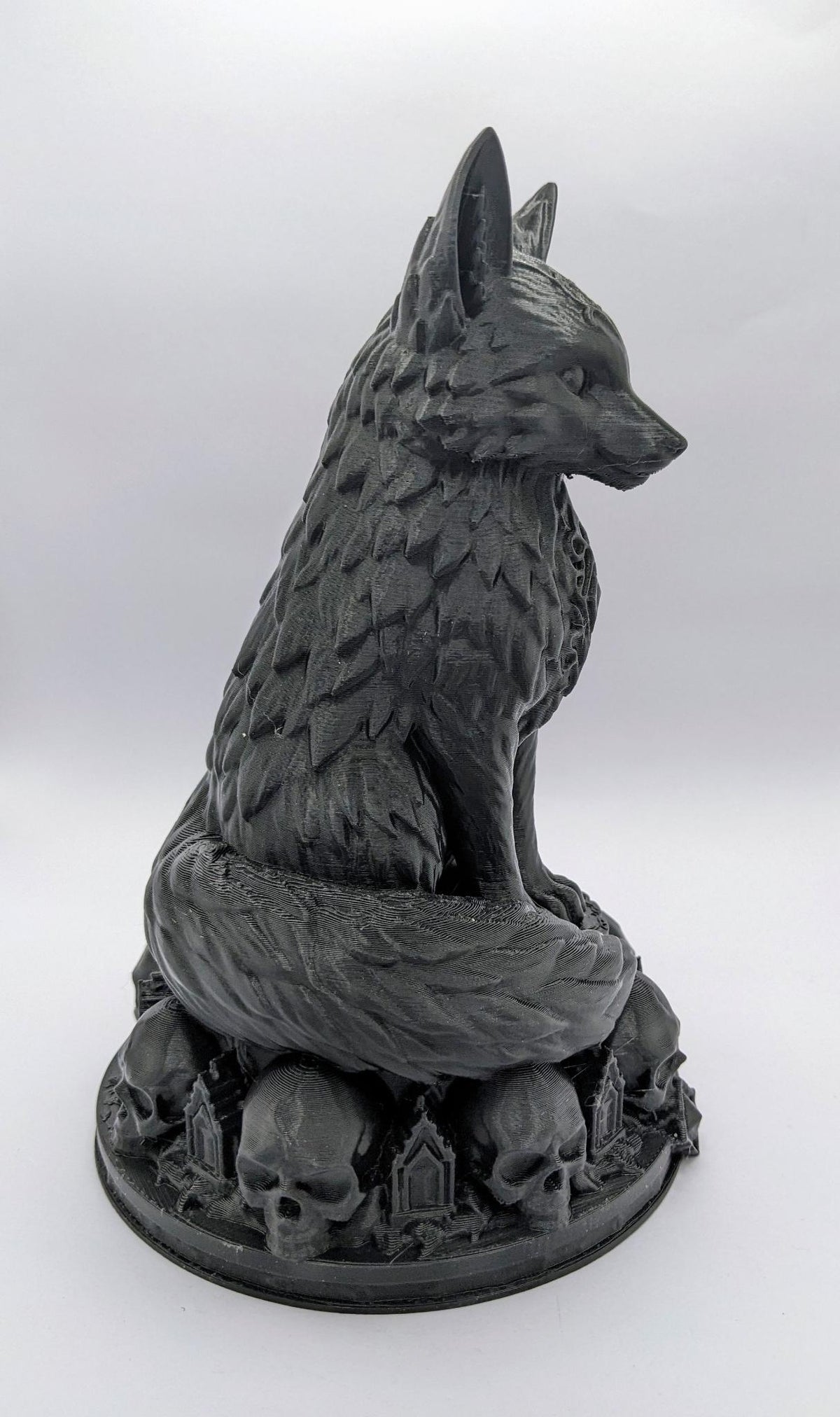 Necro Fox – Skull Relic Edition, black finish, right view