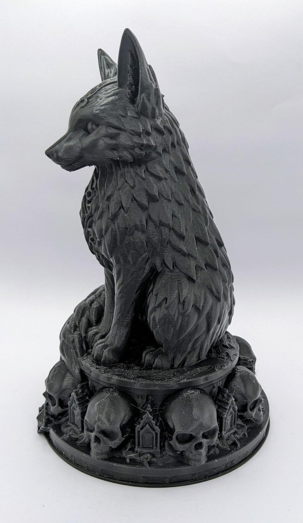 Necro Fox – Skull Relic Edition, black finish, left view
