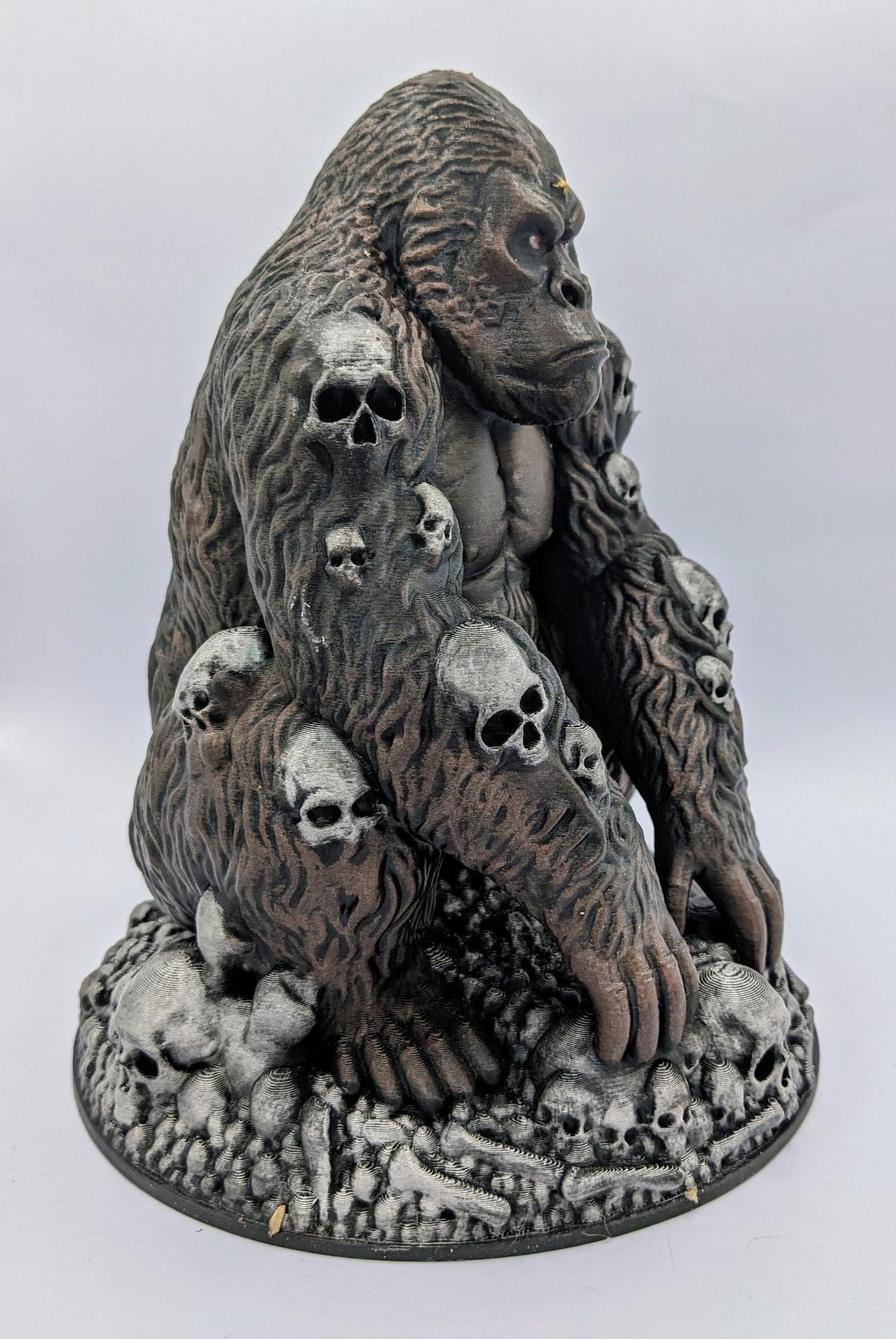 Necro Gorilla Dark Throne, hand-finished by Tonya Taylor, right view