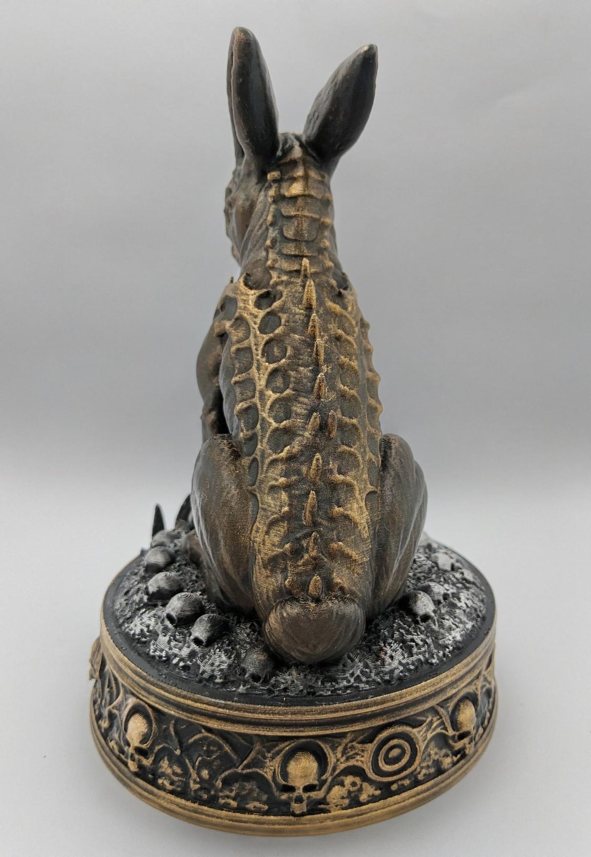 Necro Hare Bonebound Relic, hand-finished by Tonya Taylor, back view