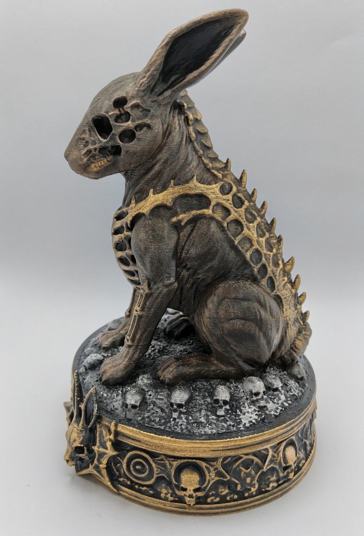 Necro Hare Bonebound Relic, hand-finished by Tonya Taylor, left view