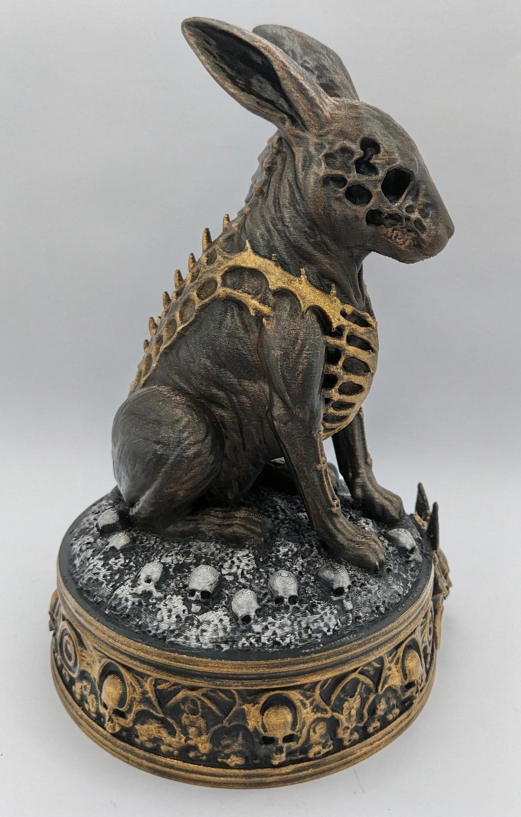 Necro Hare Bonebound Relic, hand-finished by Tonya Taylor, right view