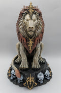 Necro Lion The King Has Arrived, hand-finished by Tonya Taylor, front view
