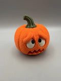Scared Pumpkin 3D printed sculpture, front view