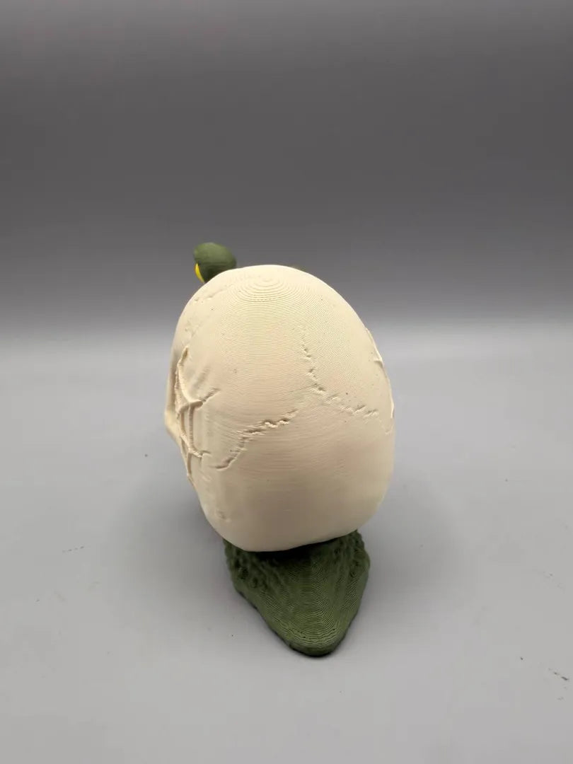 Skull Snail sculpture, back view