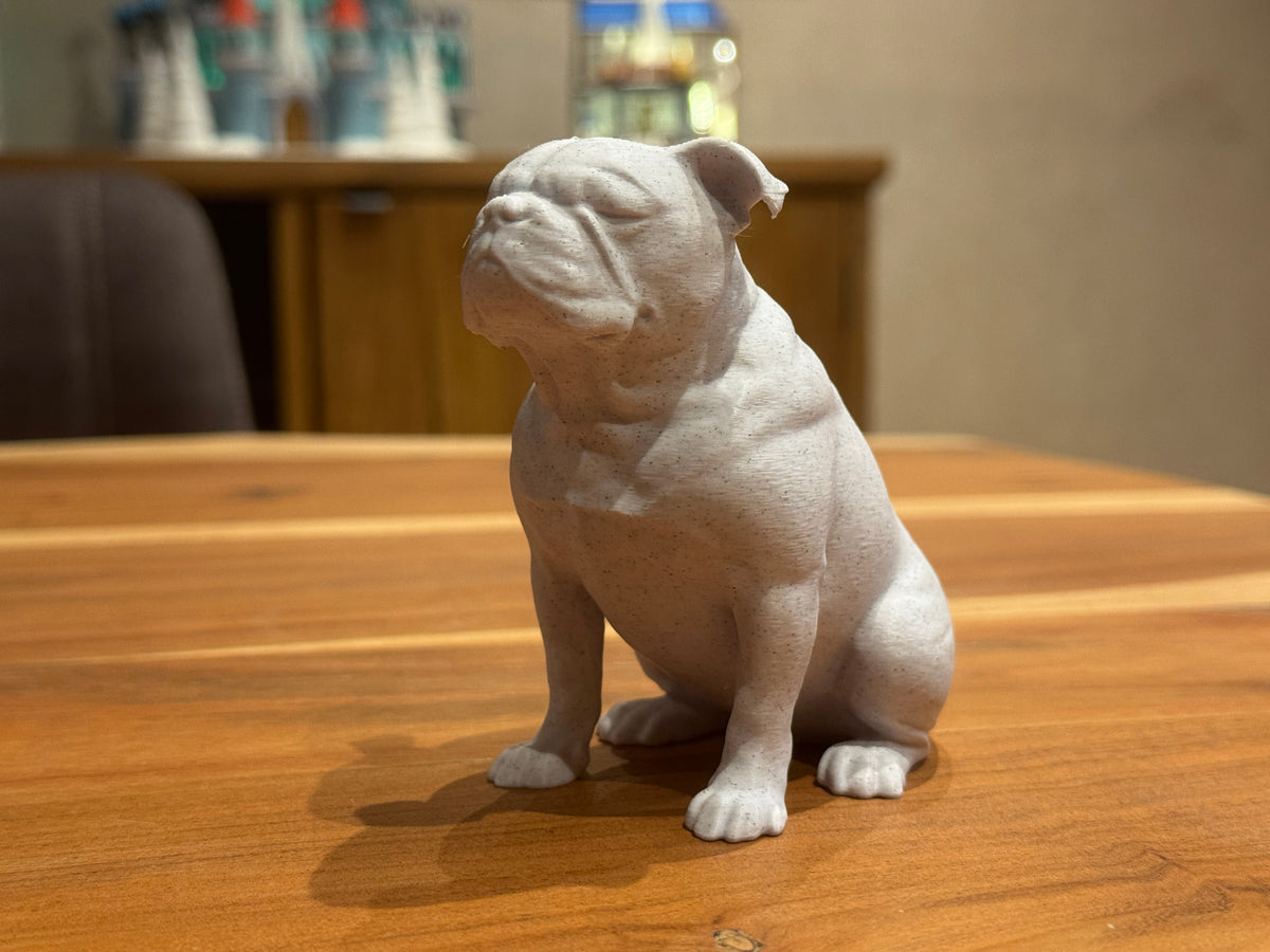 Calm Companion English Bulldog sculpture