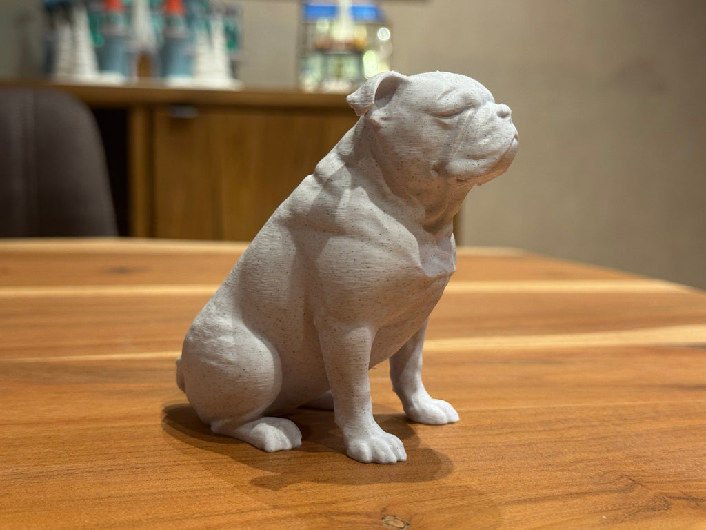 Calm Companion English Bulldog sculpture