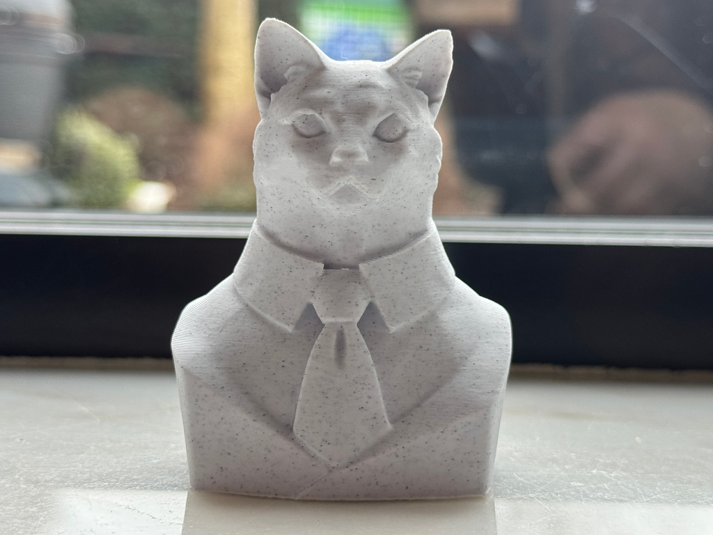 Cat Executive Bust sculpture