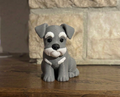 Cute Schnauzer Figurine