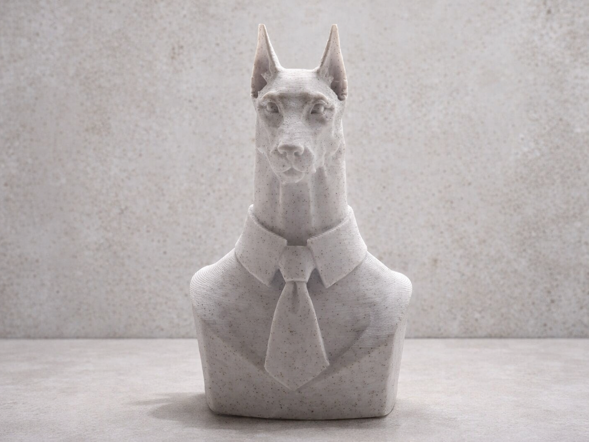 Dobermann Executive Bust sculpture