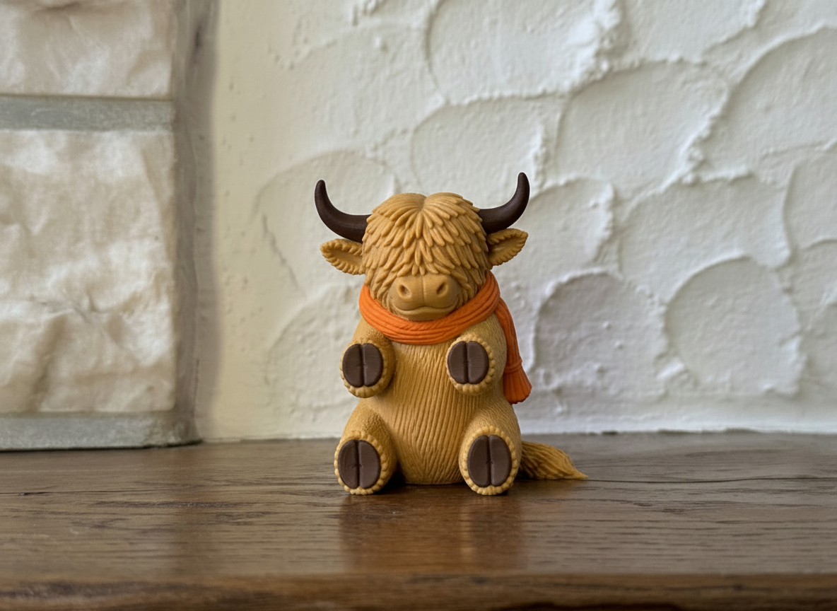 Fireside Friends Highland Cow figurine