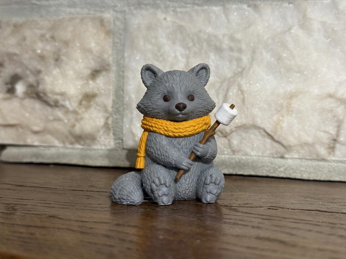 Fireside Friends Raccoon figurine