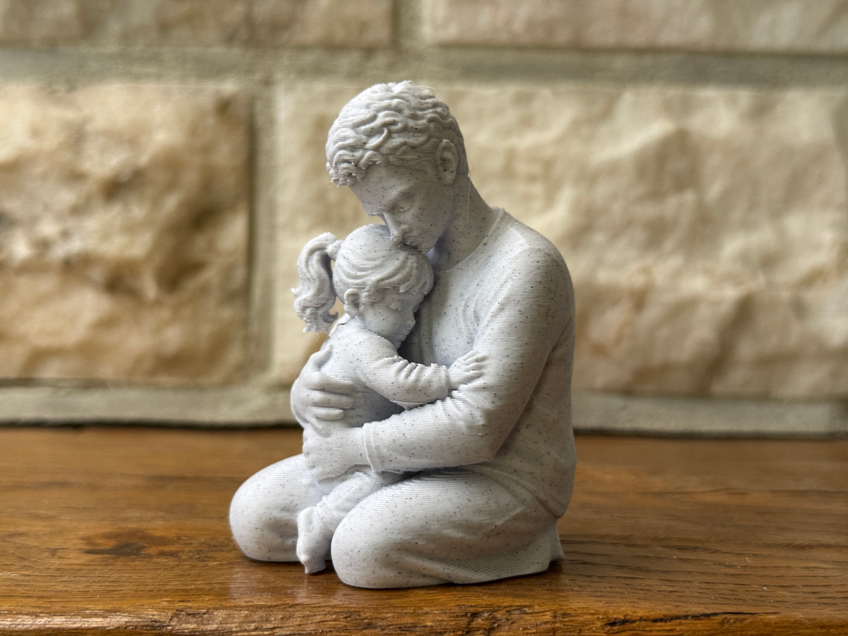 Gentle Bond Father and Daughter sculpture