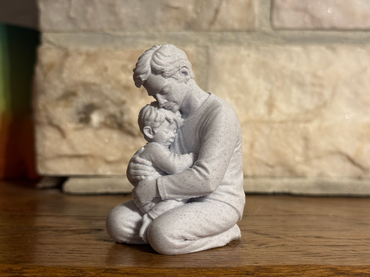 Gentle Bond Father and Son sculpture
