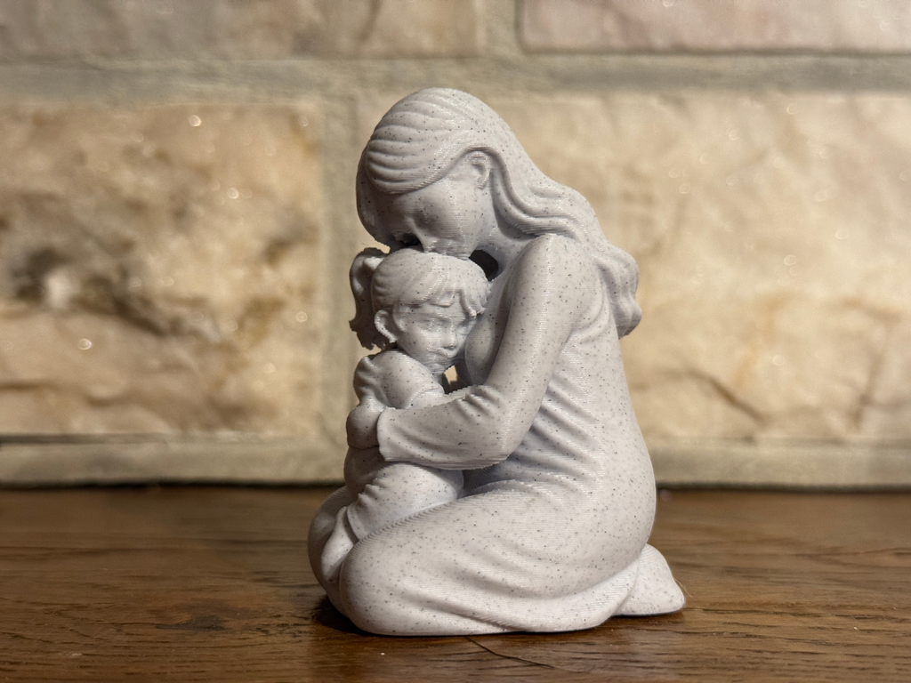 Gentle Bond Mother and Daughter sculpture