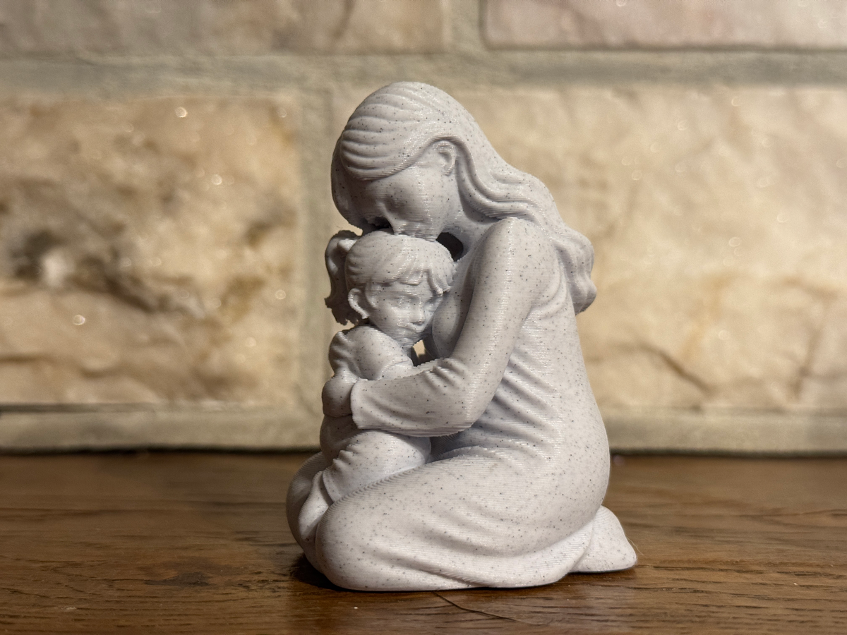 Gentle Bond Mother and Daughter sculpture