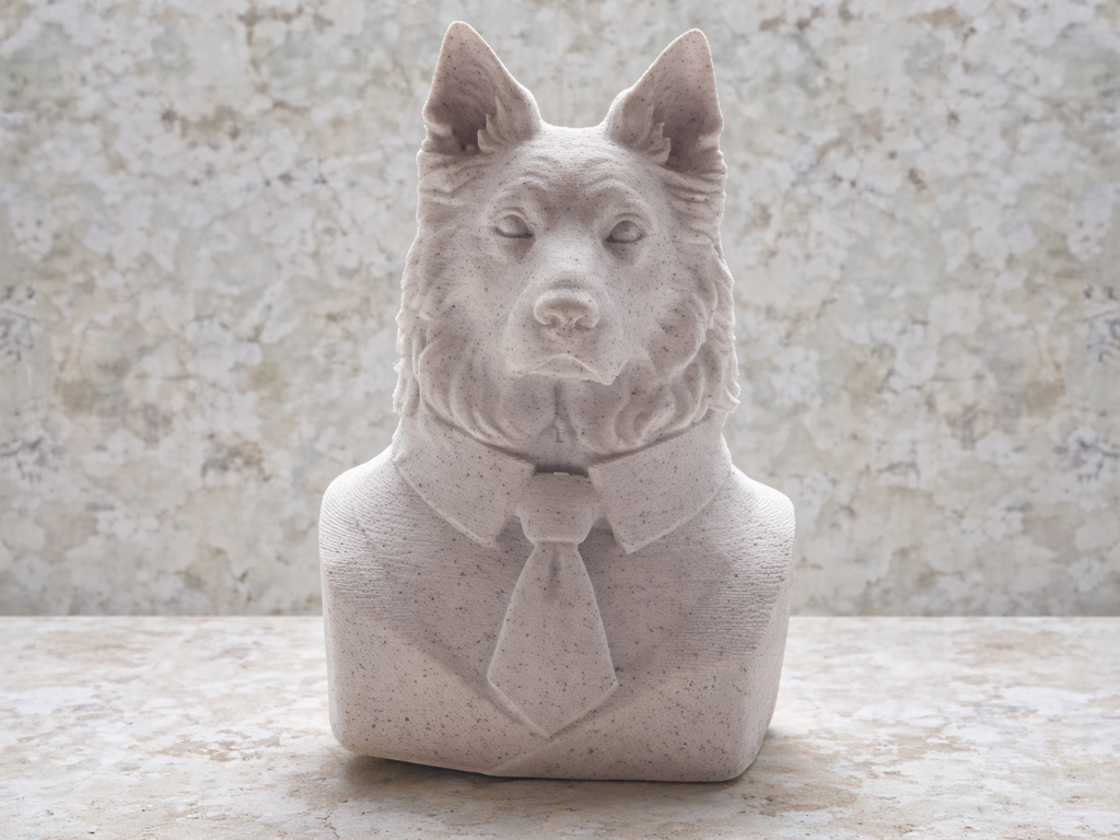 German Shepherd Executive Bust sculpture