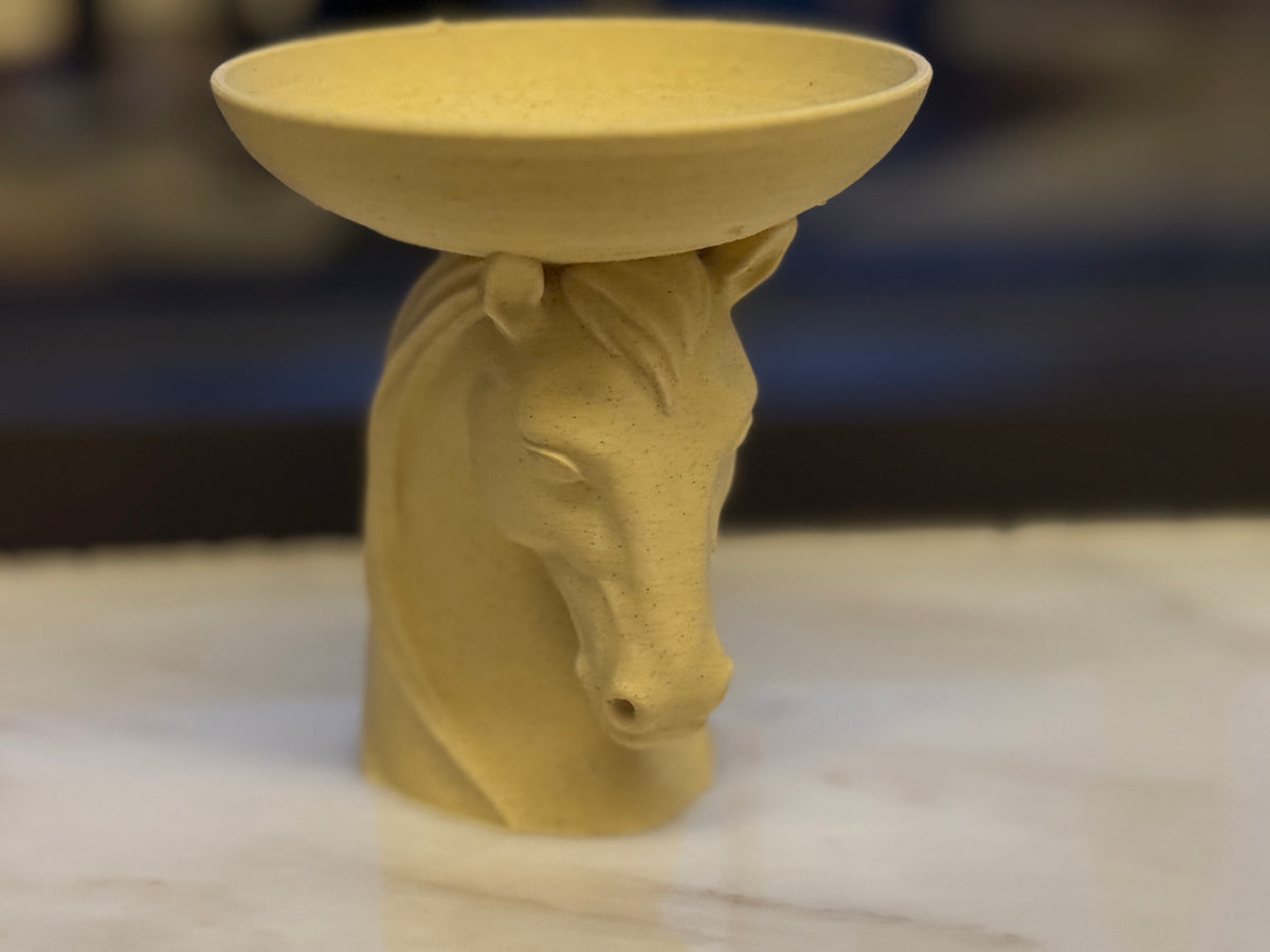 Horse Head Trinket Bowl sculpture