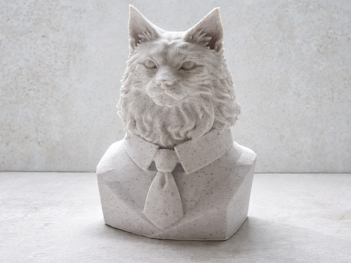 Maine Coon Executive Bust sculpture