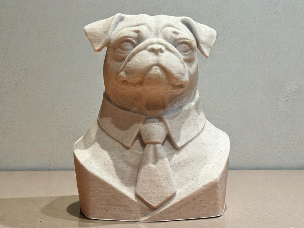 Pug Executive Bust sculpture