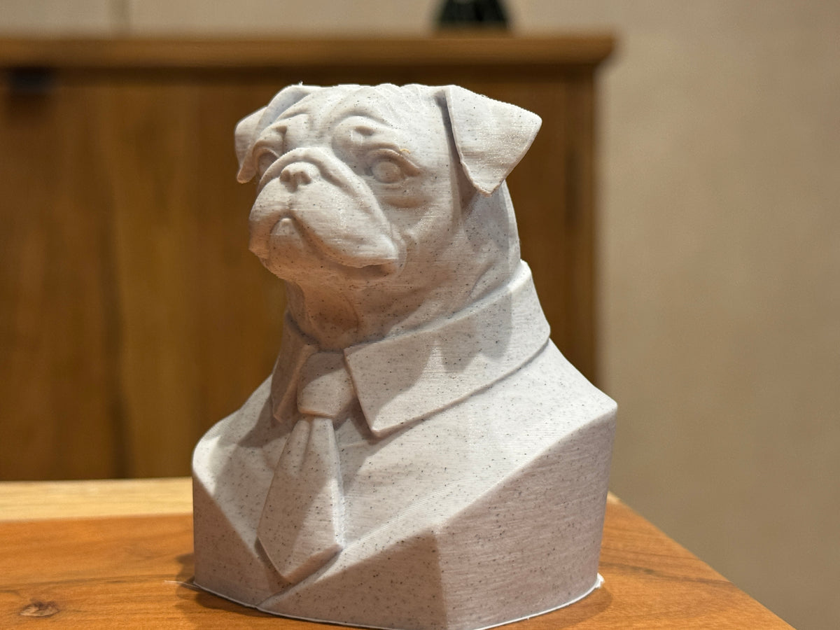 Pug Executive Bust sculpture